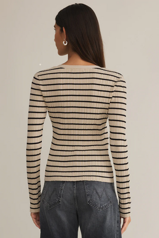Jordana Stripe Sweater - By Baano