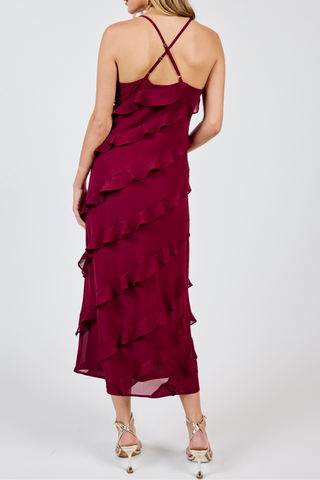All Invited Ruffle Maxi Dress