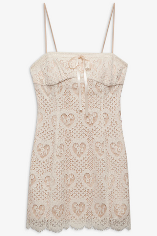 Claire Lace Heart Mini Dress
