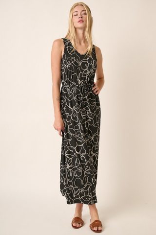 Floral V Neck Maxi Dress