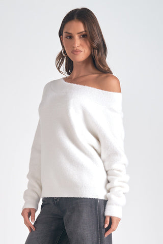 Off The Shoulder Sweater - By Baano