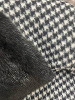 Genuine Scandinavian Mink Fur Virgin Wool Poncho - By Baano