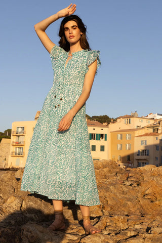 Cinched Flirty Midi Dress