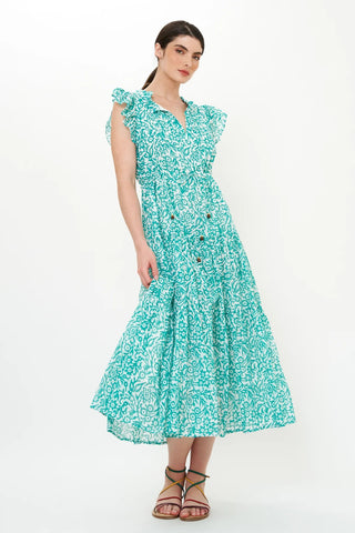 Cinched Flirty Midi Dress