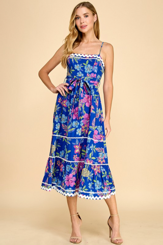 Piping Det Midi Dress