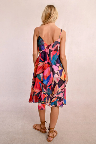 Asymmetrical Printed Dress