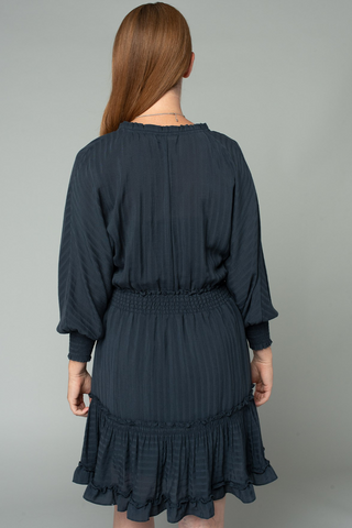 Dolman Sleeve Tie Front Mini Dress