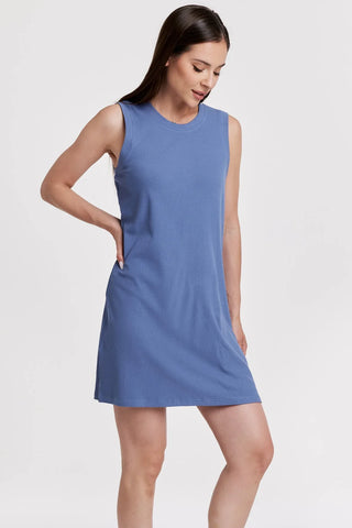Justine High Neck Sleeveless Dress