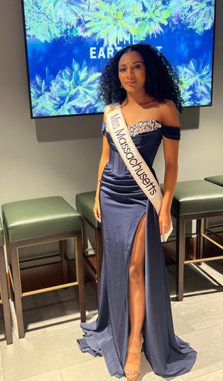Katrina Gown - Navy - By Baano
