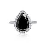 2.0ct Pear Cut Moissanite Diamond Engagement Ring Ring Deluxe Fine Jewelry