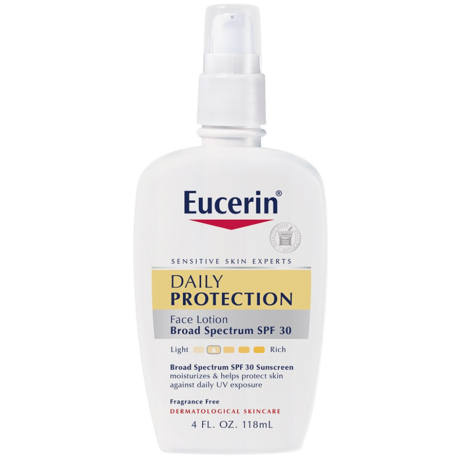 Eucerin Daily Protection Broad Spectrum Face Lotion & Sunscreen, SPF 30, 4 Fl Oz