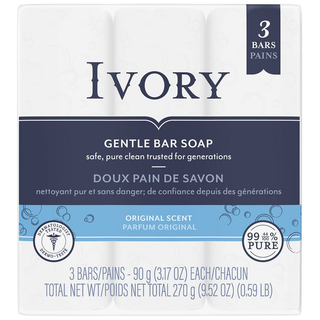 Ivory Gentle Bar Soap Original Scent 3.17 Oz., 3 Count