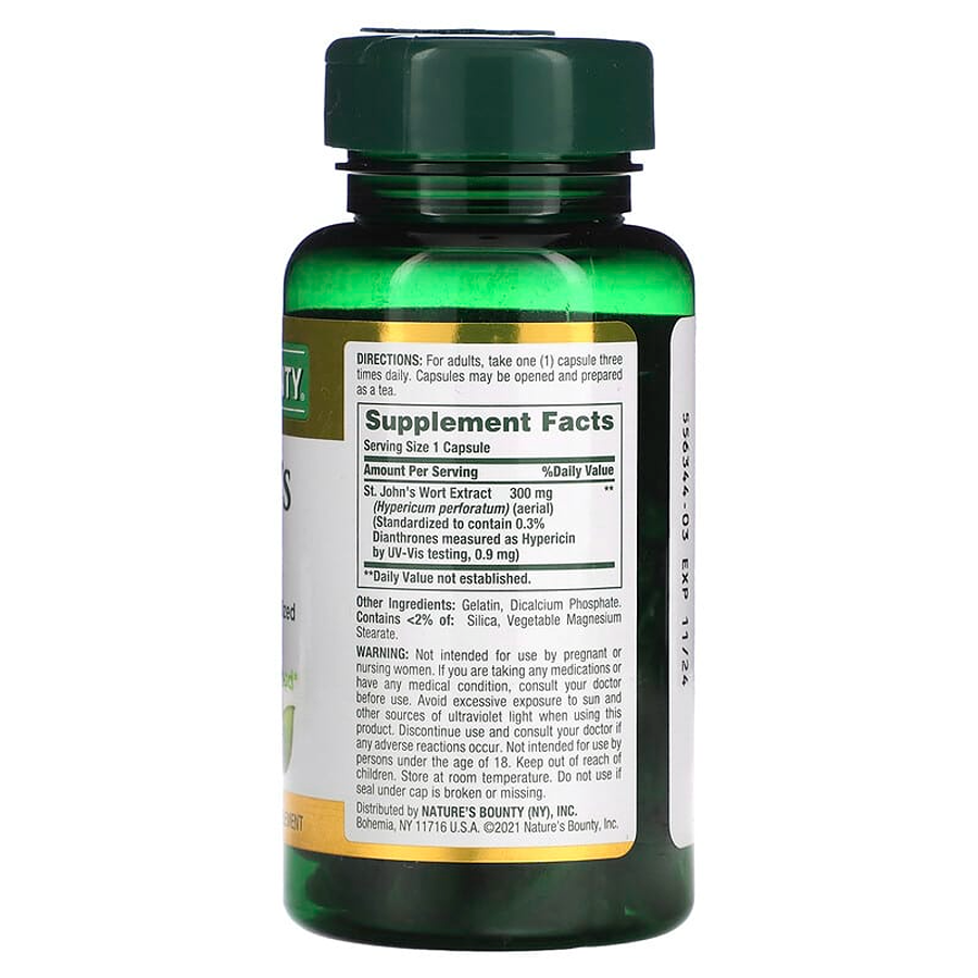 Nature's Bounty St. Johns Wort Extract 300 Mg Capsules