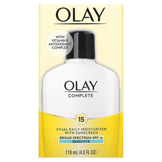 Olay Complete, Sensitive UV 365 Broad Spectrum SPF 15 Daily Moisturizer With Sunscreen, 4 Fl Oz