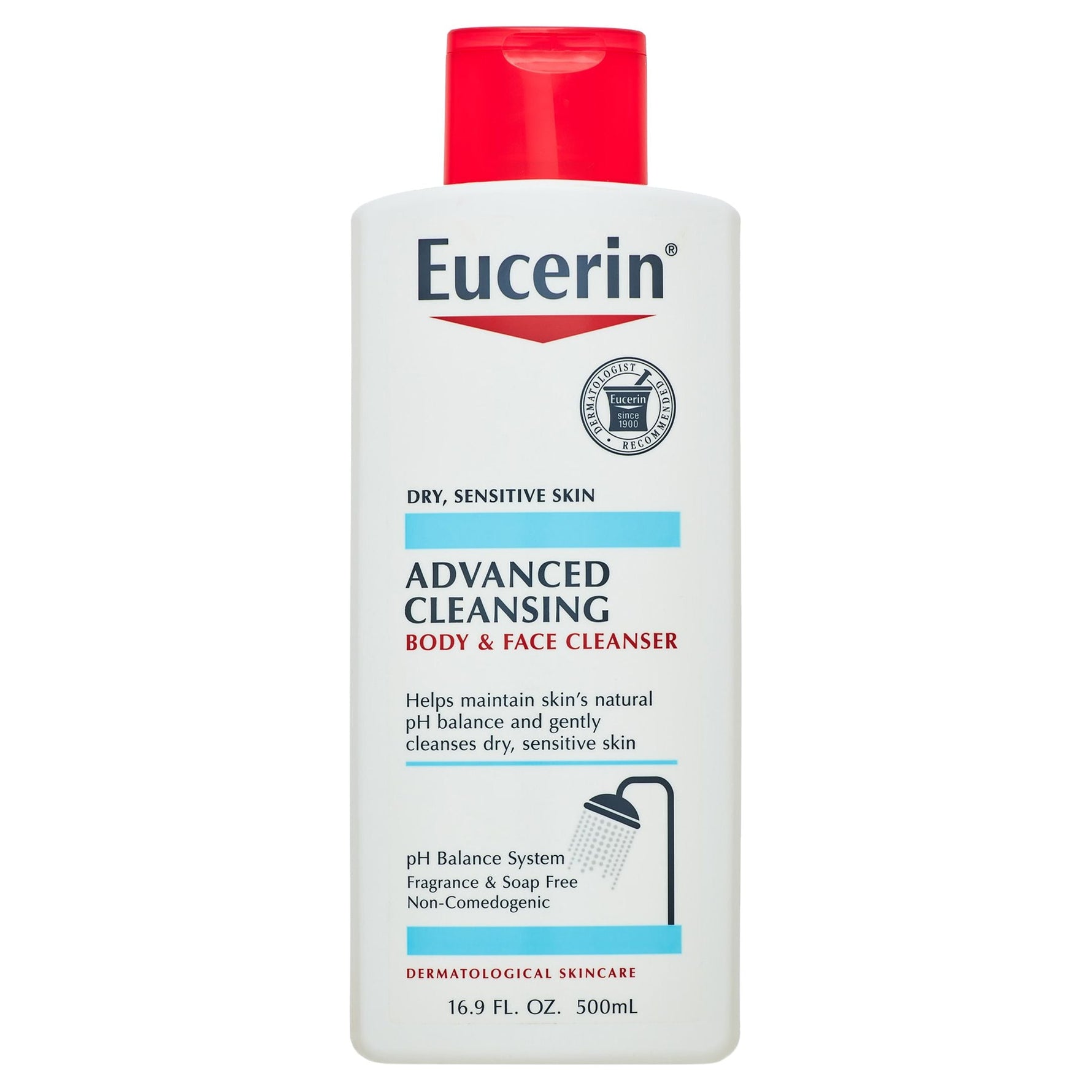 Eucerin Advanced Cleansing Body and Face Cleanser, 16.9 Fl Oz - By Baano
