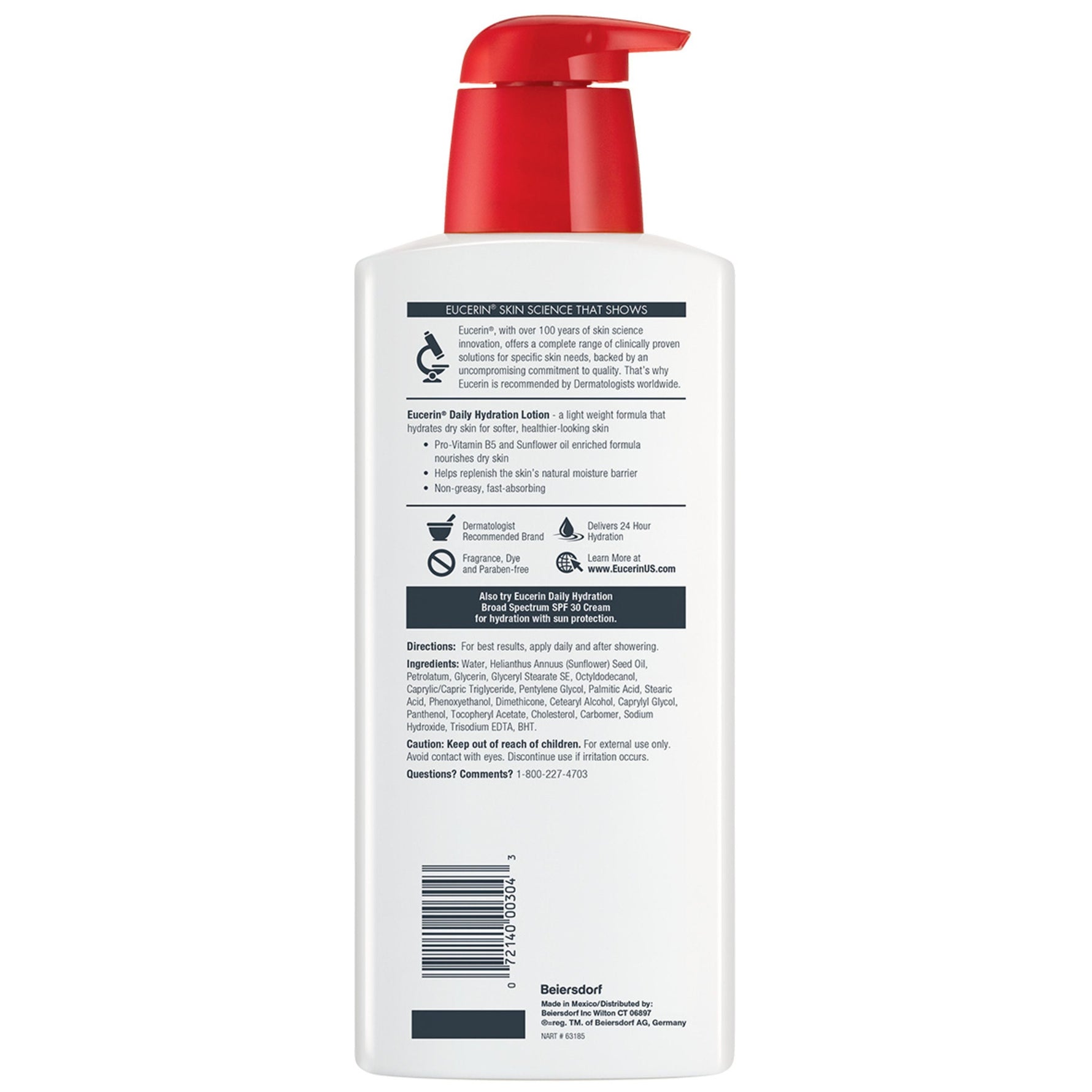 Eucerin Daily Hydration Body Lotion 16.9 oz. - By Baano
