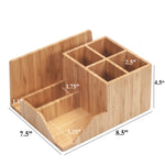Bamboo Desktop Organizer with Large Drawer Combo