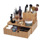 Bamboo Drawer & Brush Holder Combo