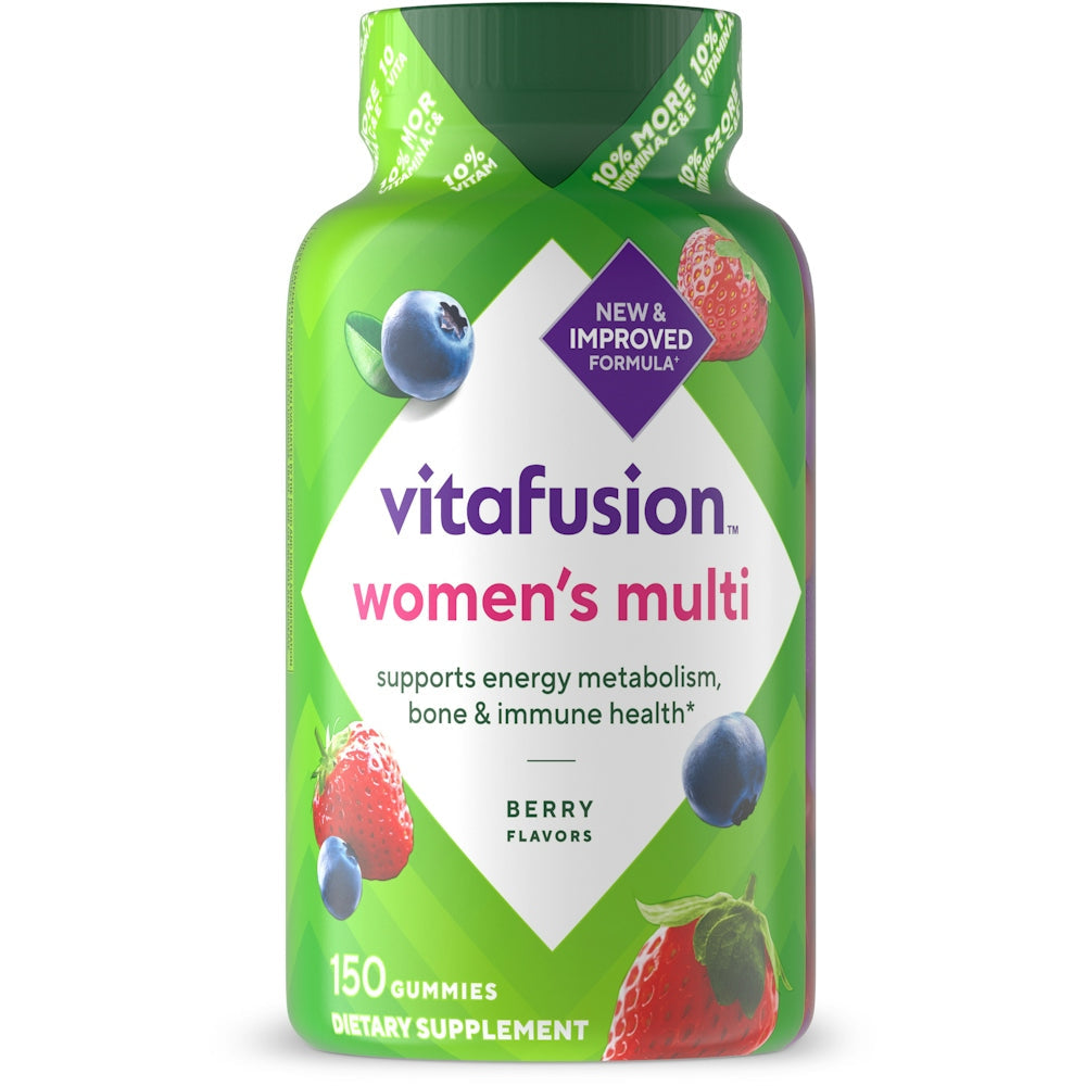 Vitafusion Womens Gummy Vitamins, Natural Berry Flavors, Complete Multi Vitamin