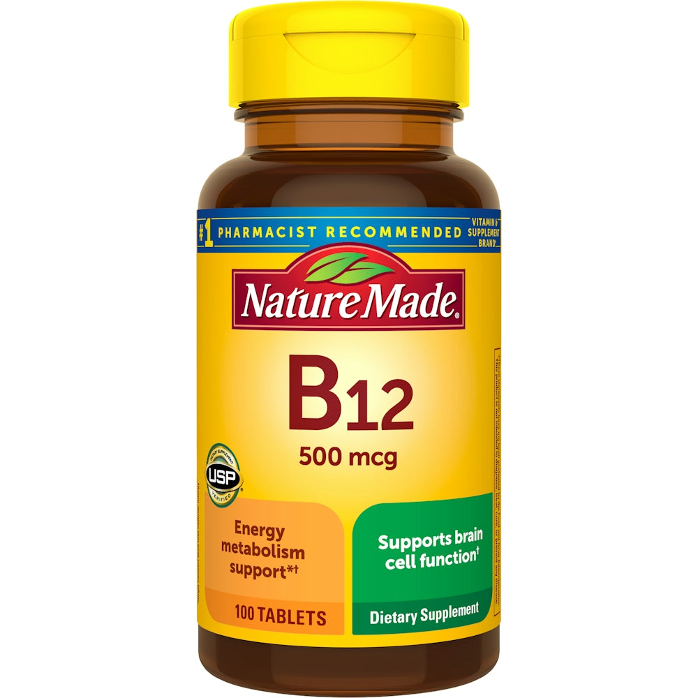 Nature Made Vitamin B12 500 Mcg Tablets Dietary Supplement