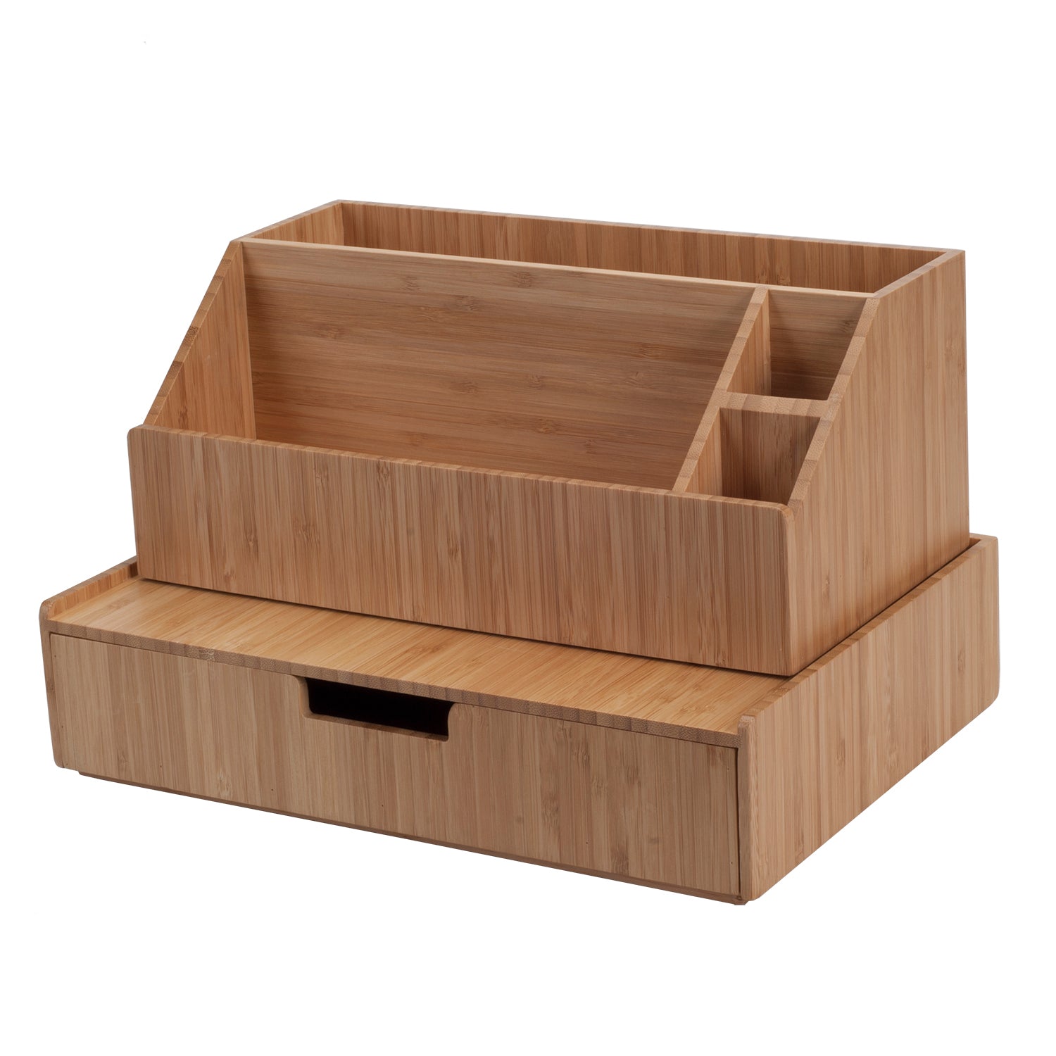 Bamboo Large Drawer & All-In-One Organizer Set