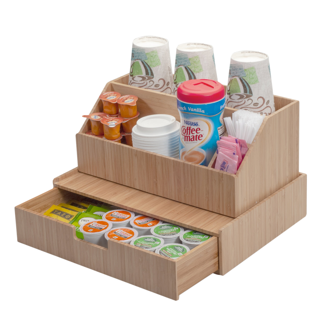 Bamboo Large Drawer & All-In-One Organizer Set