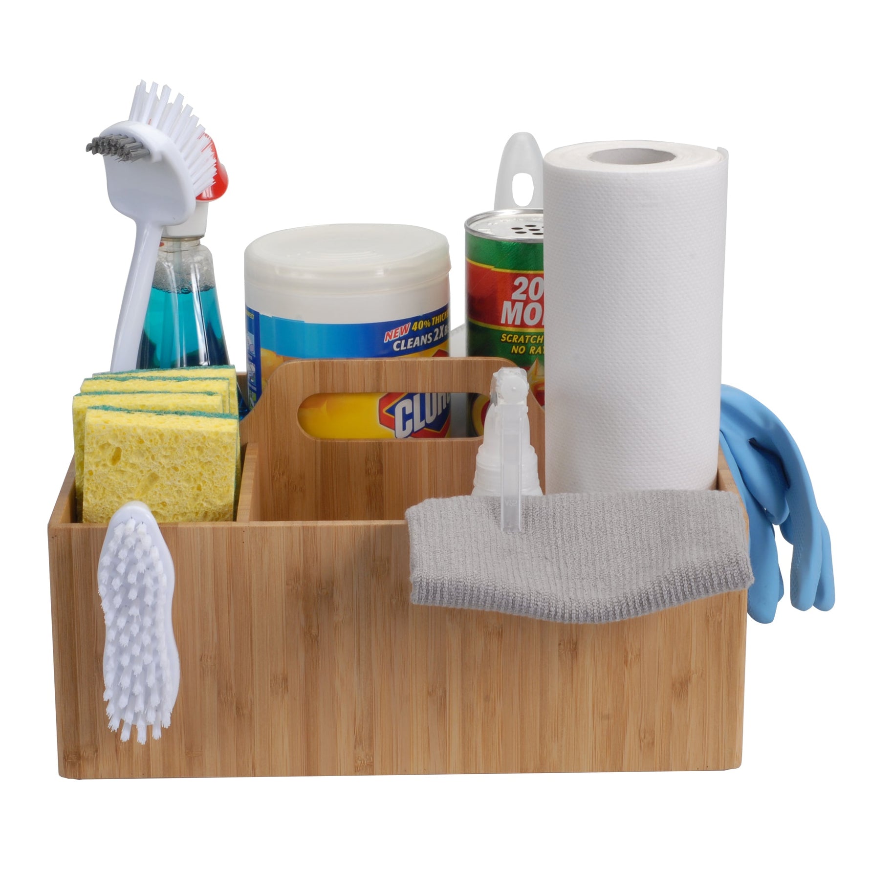 Bamboo Multi Purpose Caddy with Handle