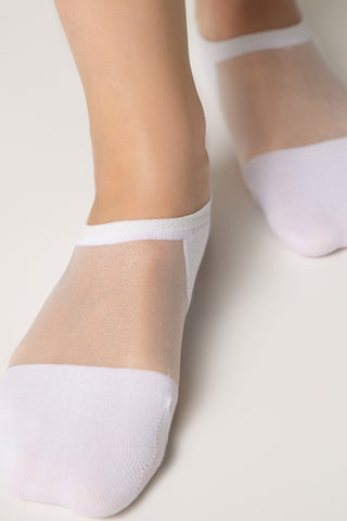 Cotton Ankle Socks Conte Active - Inserts Of Transparent Mesh - By Baano