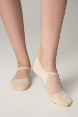 Cotton Ankle Socks Conte Active - Inserts Of Transparent Mesh - By Baano