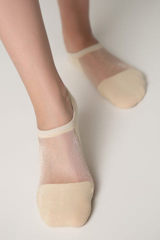 Cotton Ankle Socks Conte Active - Inserts Of Transparent Mesh - By Baano