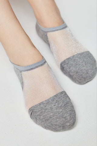 Cotton Ankle Socks Conte Active - Inserts Of Transparent Mesh - By Baano