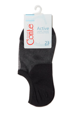 Cotton Ankle Socks Conte Active - Inserts Of Transparent Mesh - By Baano