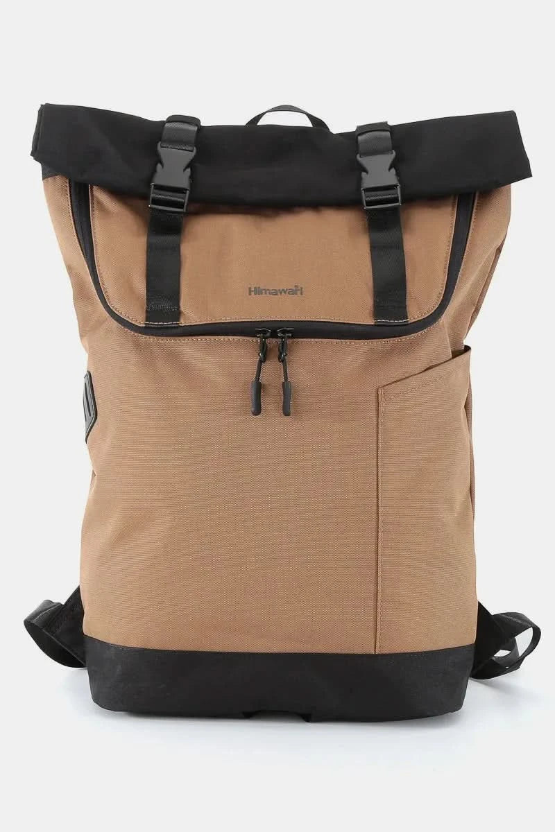 Himawari Contrast Waterproof Canvas Backpack Bag Durable