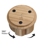 Bamboo Circular Rotating Organizer