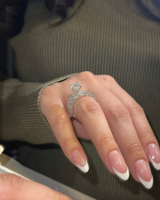 2.5ct Elongated Cushion Cut Eternity Engagement Ring Ring Deluxe Fine Jewelry