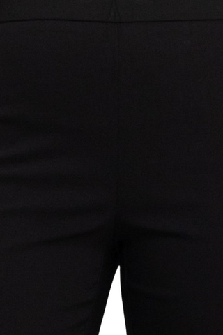 Counterparts banded mid waist slim leg stretch crepe pant - By Baano
