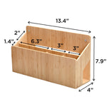 Bamboo Multi Purpose Wall Mounted Organizer