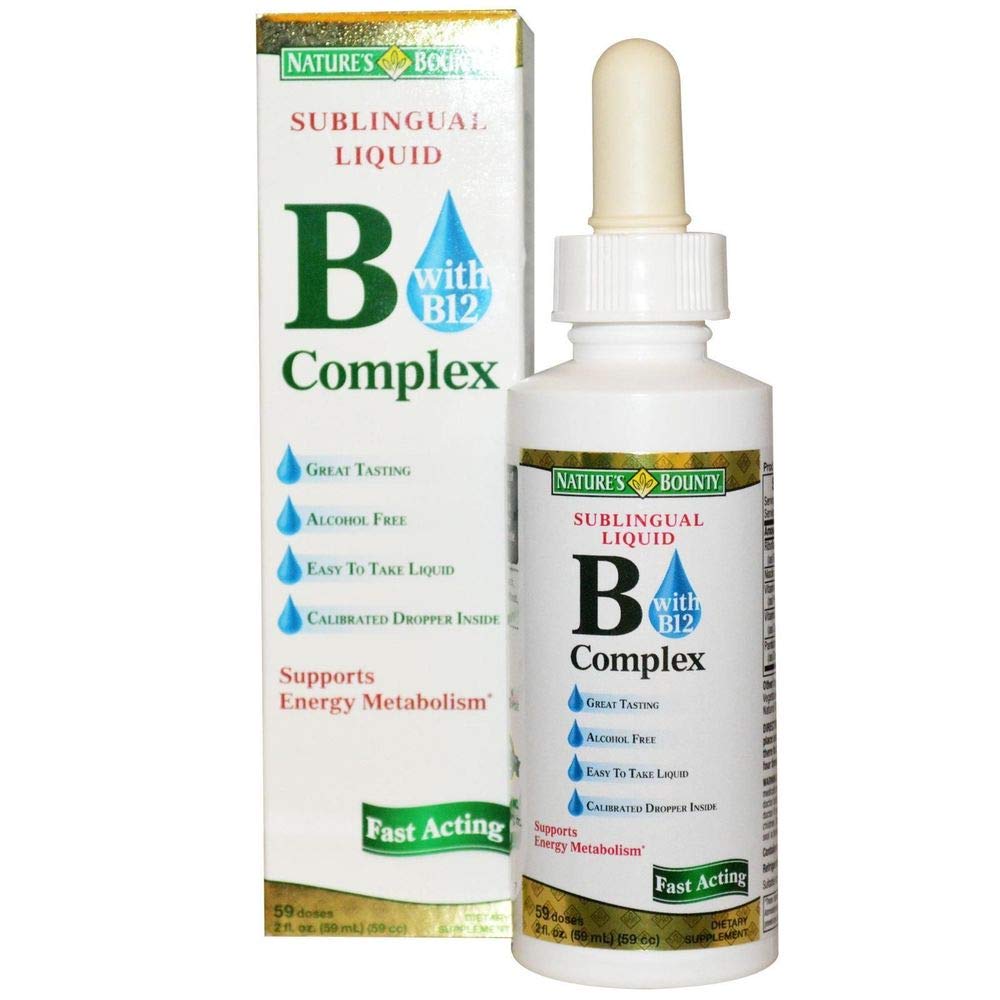 Nature's Bounty Vitamin B Complex Sublingual Liquid 2 Oz