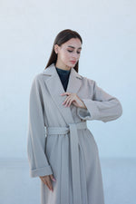 Classic Brushed Cashmere Wool Blend Overcoat in Beige