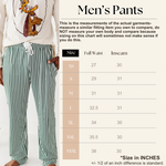 Green Stripes | MEN’S PJ Pants - By Baano