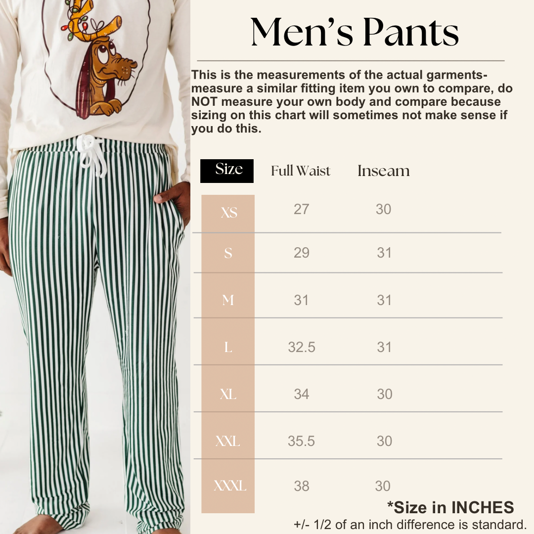 Green Stripes | MEN’S PJ Pants - By Baano
