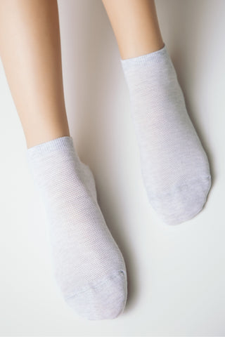 Cotton Ankle Socks Conte Active - Mesh Pattern 484 - By Baano