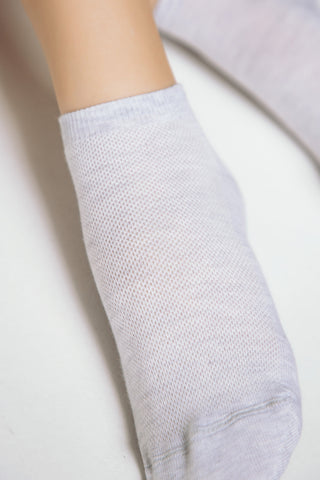 Cotton Ankle Socks Conte Active - Mesh Pattern 484 - By Baano