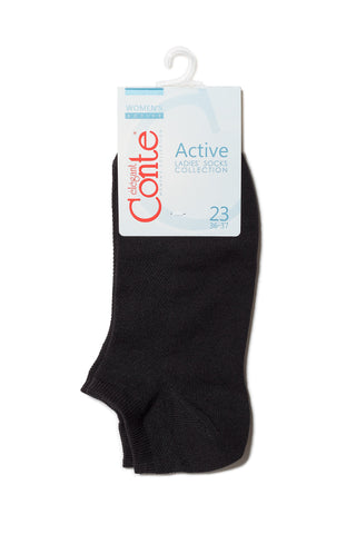 Cotton Ankle Socks Conte Active - Mesh Pattern 484 - By Baano