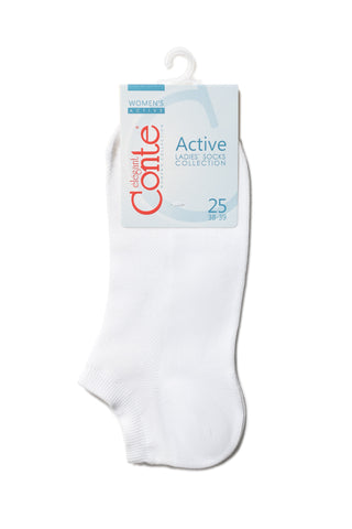 Cotton Ankle Socks Conte Active - Mesh Pattern 484 - By Baano