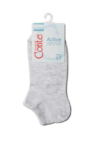 Cotton Ankle Socks Conte Active - Mesh Pattern 484 - By Baano