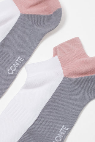 Cotton Ankle Socks Conte Active - With a "Tongue" 393 - By Baano