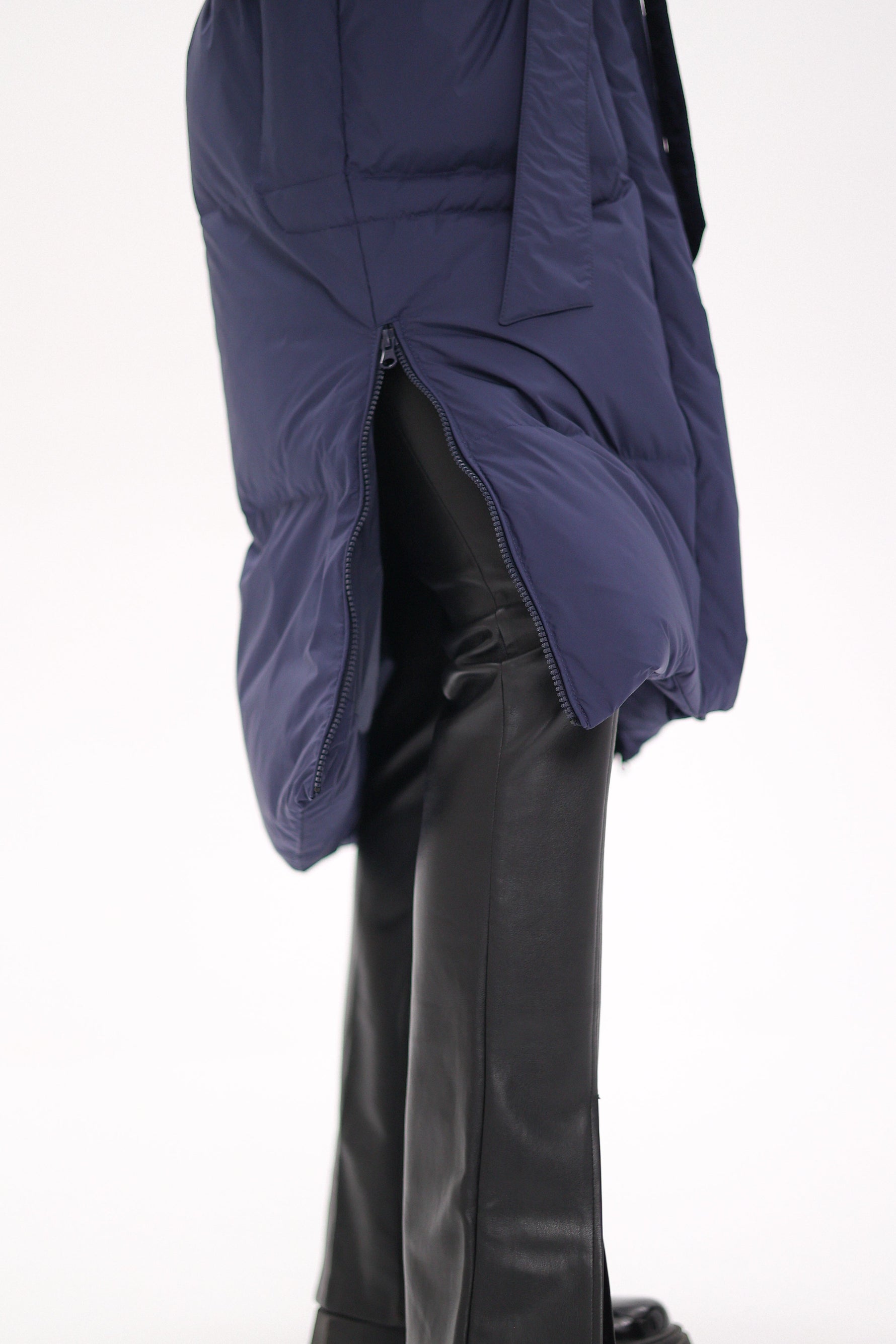 Genuine Silver Fox Down Fill Coat