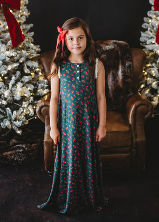 *PREORDER* Christmas Rose Maxi Gown