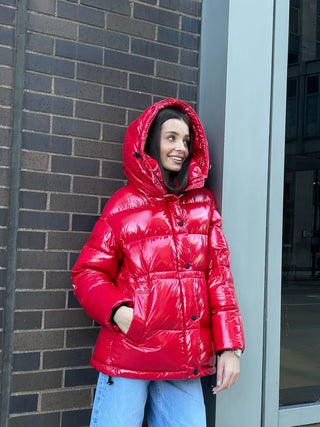 Gia Laqué Premium Down Hooded Jacket - By Baano